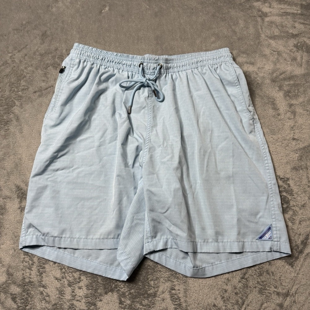 Mr. Swim Swimming Trunks Board Shorts Blue Drawstring Liner Men's Size‎ XXL